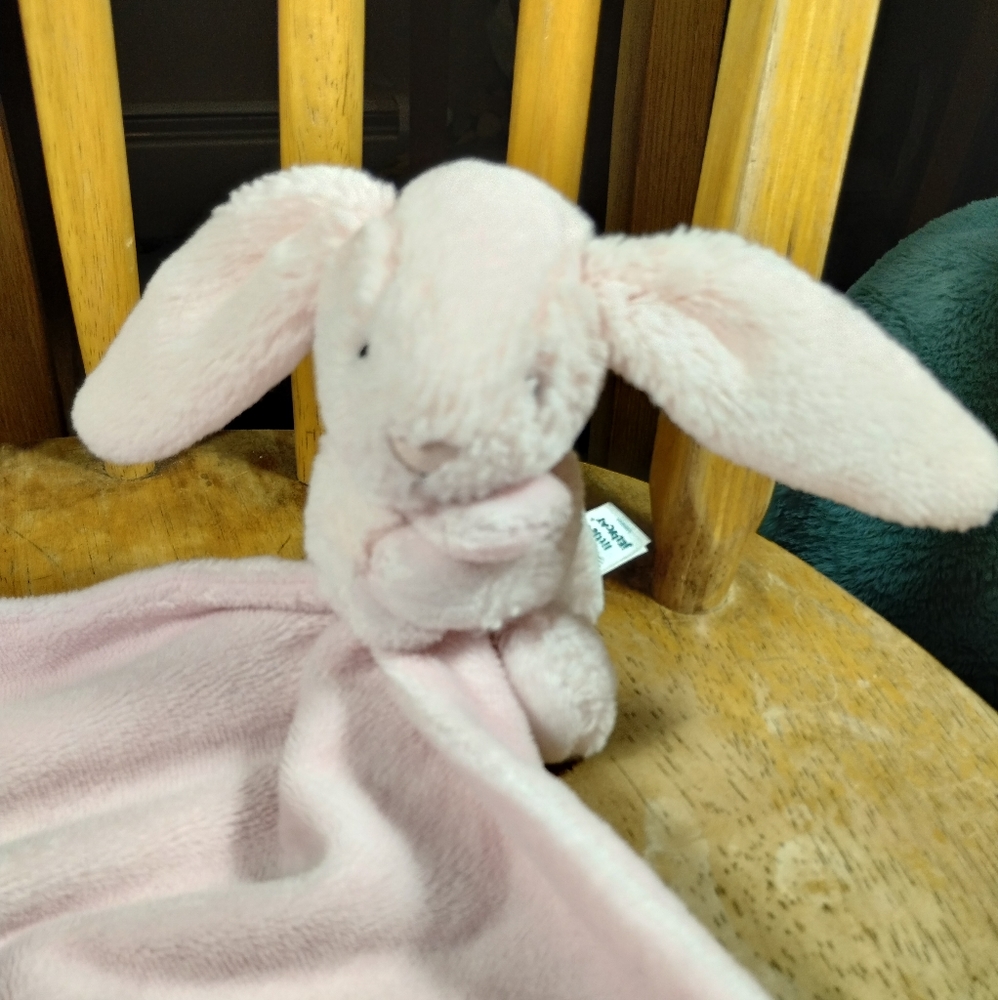 ✓Jellycat Pink Bunny Rabbbit Baby Security Blanket Lovey Lovie fairycore - Picture 4 of 16